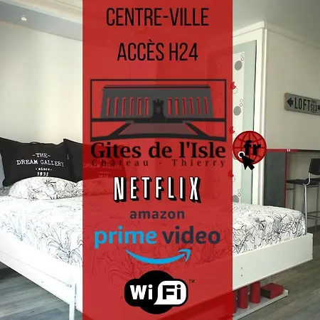 Apartamento Gîtes de l'isle Château-Thierry - WiFi Fibre - Netflix, Disney, Amazon - Séjours Pro