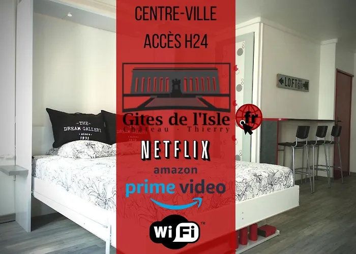 Apartamento Gîtes de l'isle Château-Thierry - WiFi Fibre - Netflix, Disney, Amazon - Séjours Pro